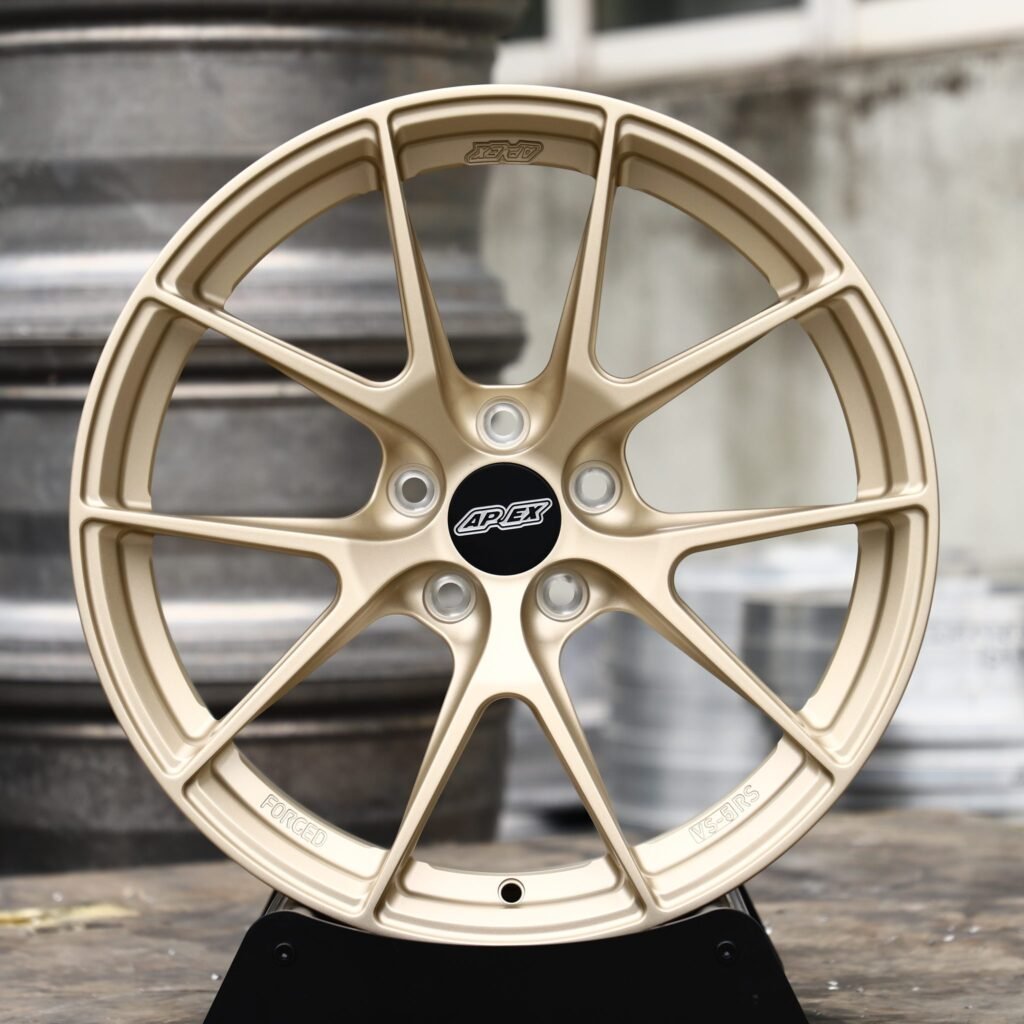 Porsche 911 wheels – Matte Bronze 5 Y-Spoke (APEX-Style), front view