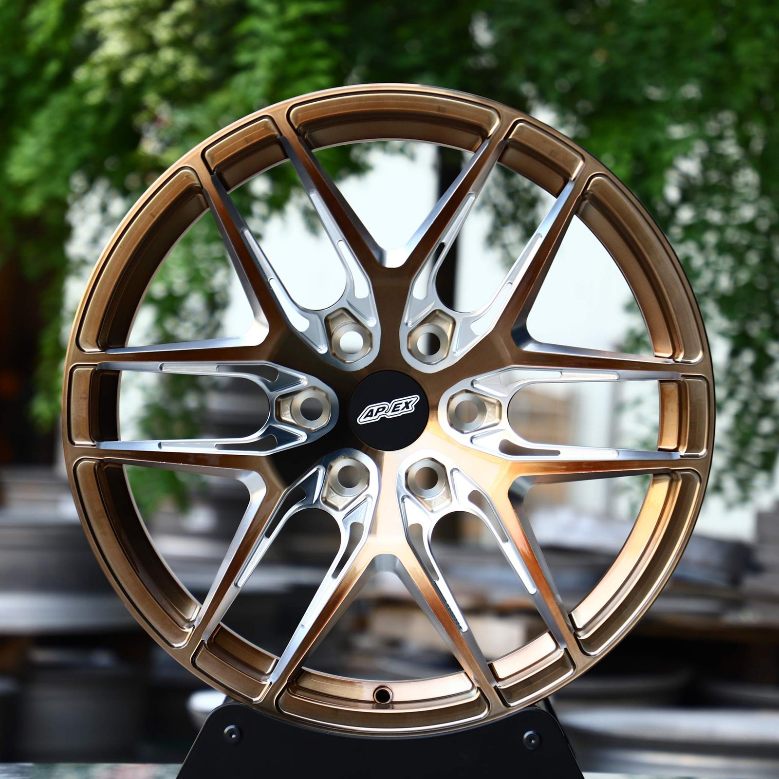 BMW M3 F80 wheels – APEX Transparent Copper 6 Y-Spoke, front view