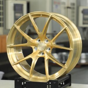 APEX Transparent Gold 5 Y-Spoke Brushed Forged Wheels – BMW M3 / Audi RS5 Fitment (5-Lug)
