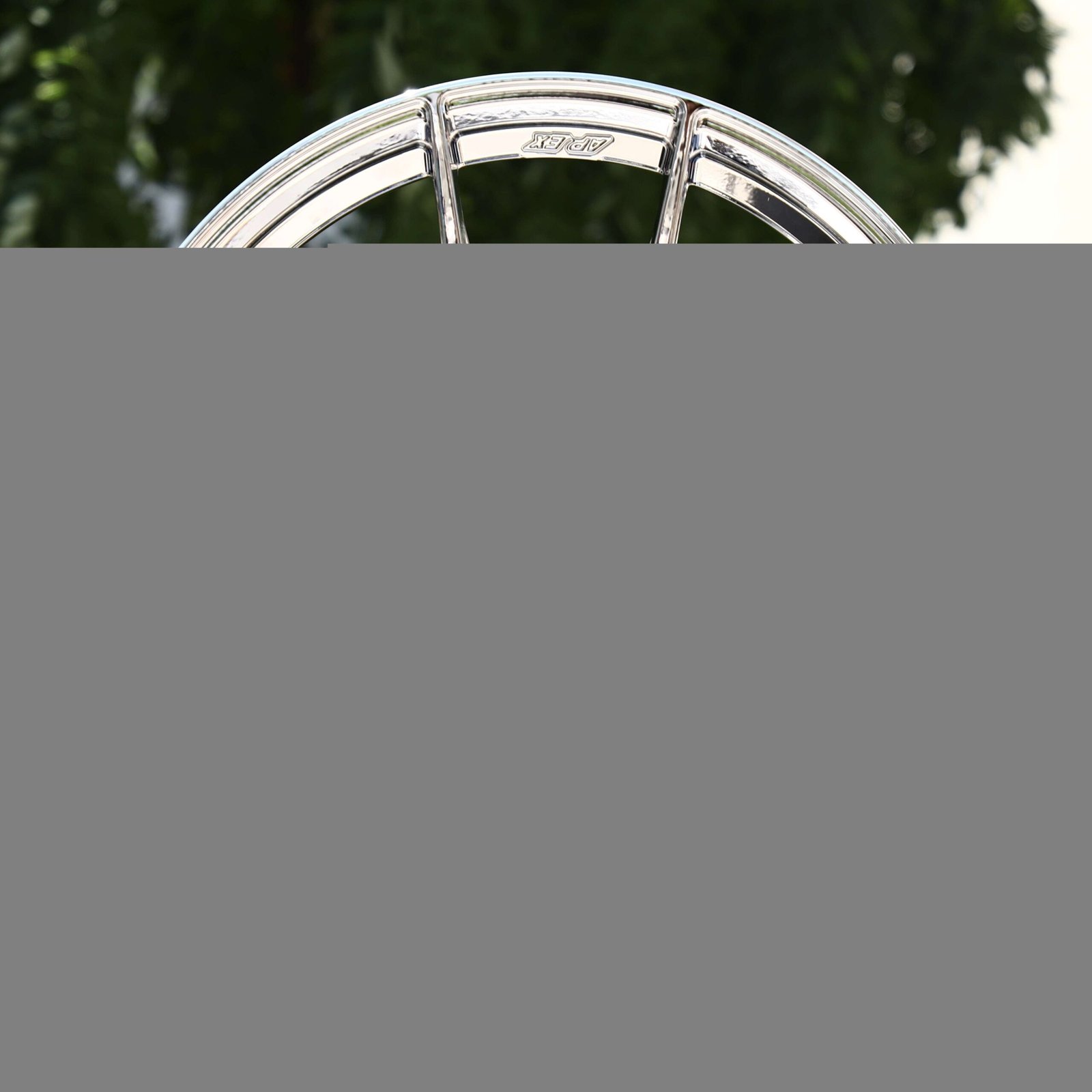 BMW M3 F80 wheels – APEX VS-5RS Chrome, front view