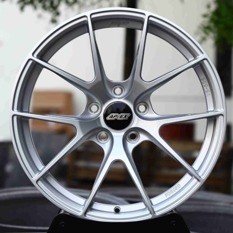 Toyota GR86 wheels – VS-5RS Matte Silver 5 Y-Spoke (APEX VS-5RS-Style), front view