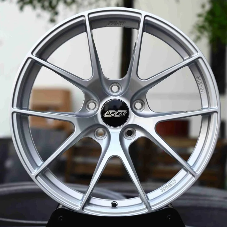 Toyota GR86 wheels – VS-5RS Matte Silver 5 Y-Spoke (APEX VS-5RS-Style), front view