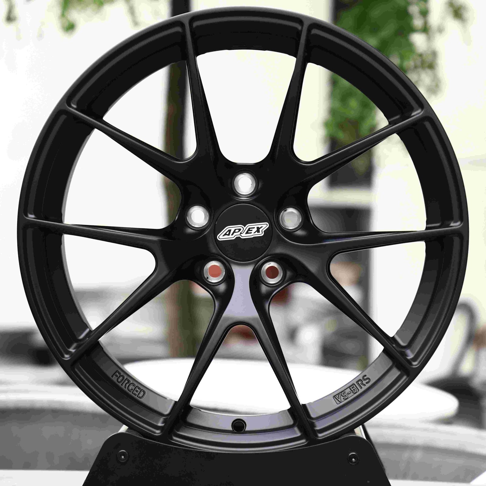 Toyota GR86 wheels – VS-5RS Matte Silver 5 Y-Spoke (APEX VS-5RS-Style), front view