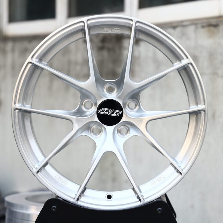 Porsche 911 wheels – Hyper Silver 5 Y-Spoke (APEX VS-5RS-Style), front view