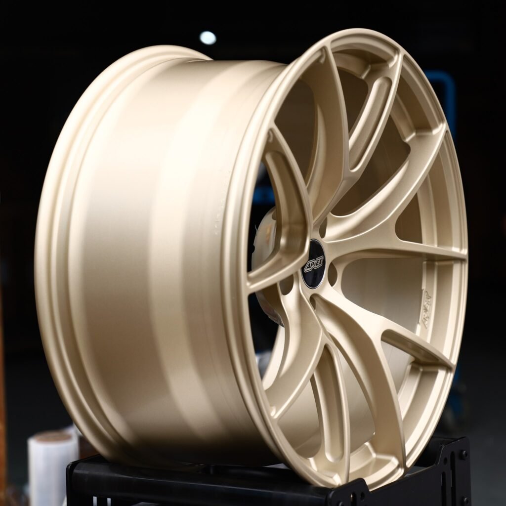 5x130 wheels – Matte Bronze 5 Y-Spoke (APEX VS-5RS-Style), side view