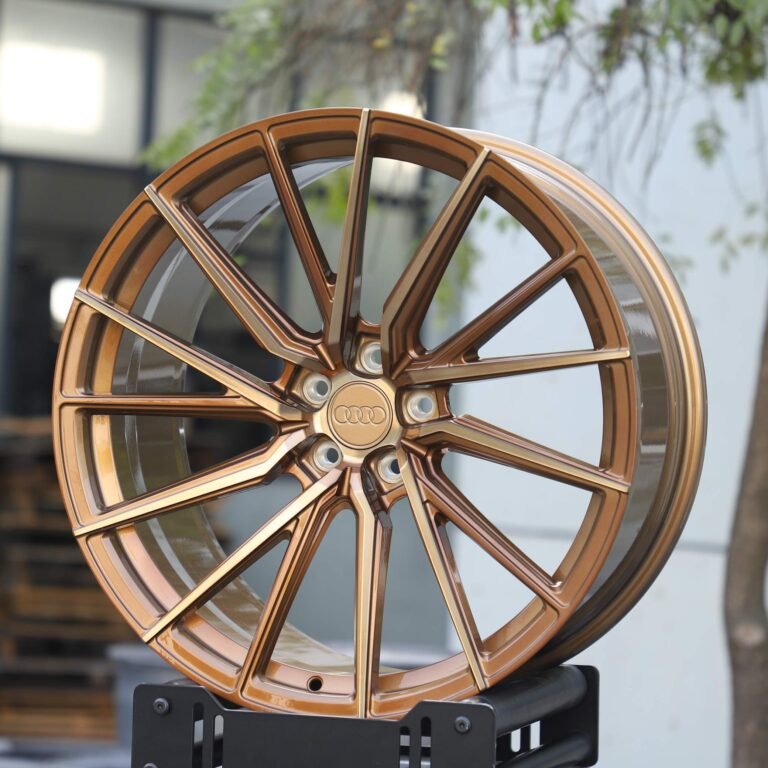 Audi A6 wheels – Bronze Gold 5 Y-Spoke, front view