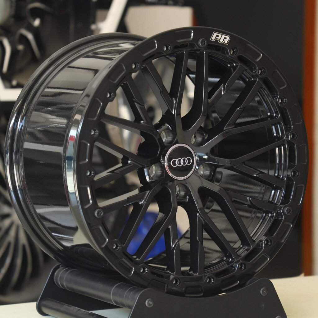 5x112 wheels – Custom Finish 10 Y-Spoke Beadlock (Audi OEM-Style), side view