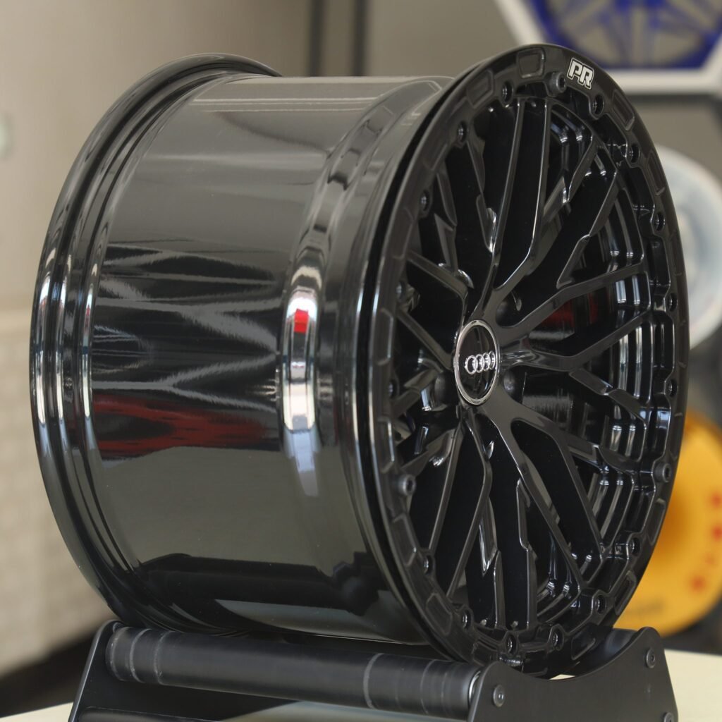 Audi RS3 8Y wheels – Custom Finish 10 Y-Spoke Beadlock (Audi OEM-Style), lip and barrel detail