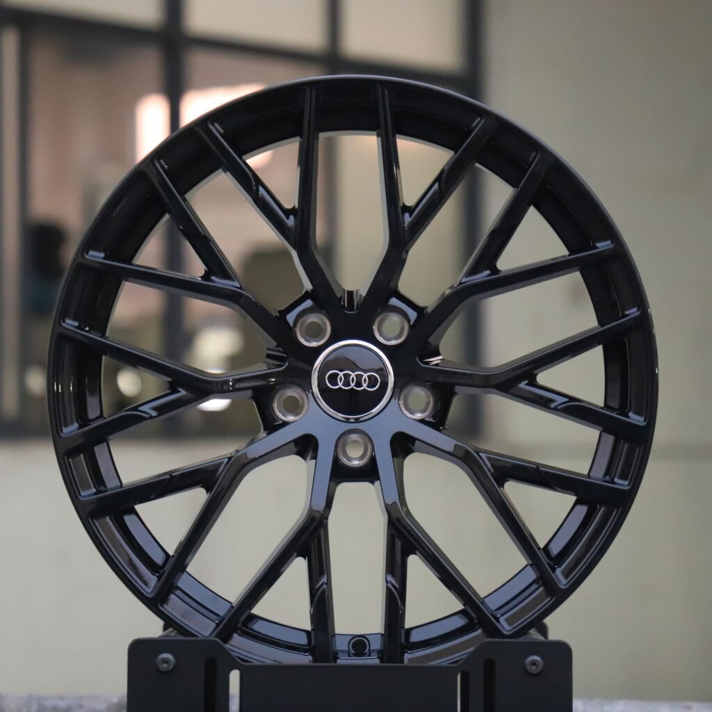 Audi A6 wheels – Custom Finish 10 Y-Spoke, front view
