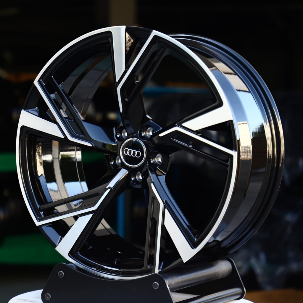 Audi Style Custom Finish Machined Lip Directional Forged Wheels - Audi A6 / Audi A4 Fitment (5-Lug) view 3