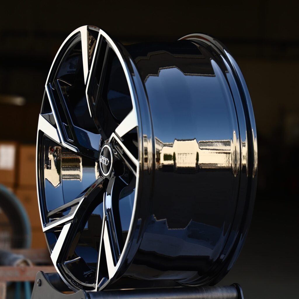 Audi Style Custom Finish Machined Lip Directional Forged Wheels - Audi A6 / Audi A4 Fitment (5-Lug) view 4