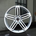 Audi A6 / A4 Forged Wheels – Matte Silver 5-Spoke