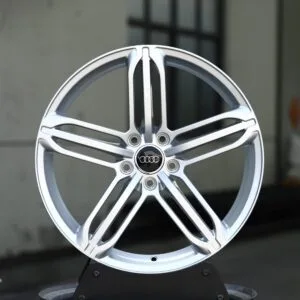 Audi A6 / A4 Forged Wheels – Matte Silver 5-Spoke