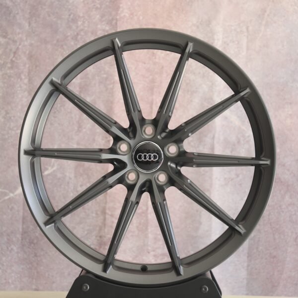 Audi A6 wheels – Metallic Gray 10-Spoke, front view
