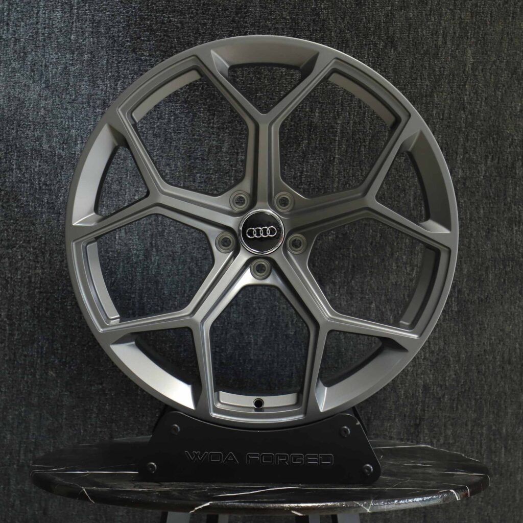 Audi A6 wheels – Metallic Gray 5 Y-Spoke, front view
