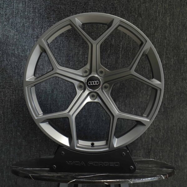 Audi A6 wheels – Metallic Gray 5 Y-Spoke, front view