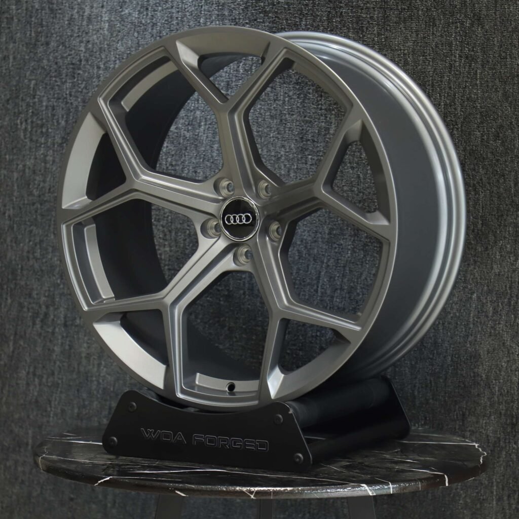 Audi RS3 8Y wheels – Metallic Gray 5 Y-Spoke, lip and barrel detail