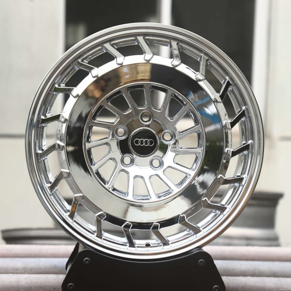 Audi A6 wheels – Silver Double-Ring, front view