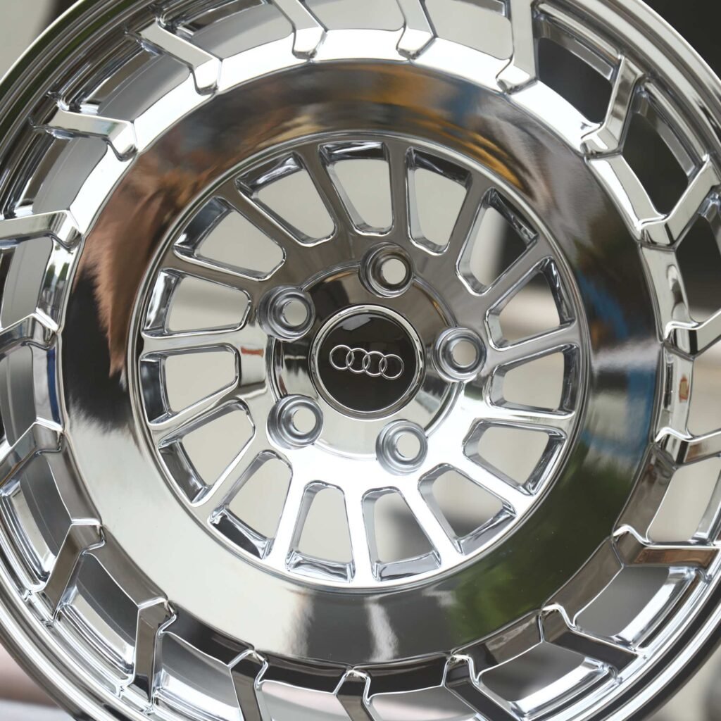 Audi RS3 8Y wheels – Silver Double-Ring, lip and barrel detail