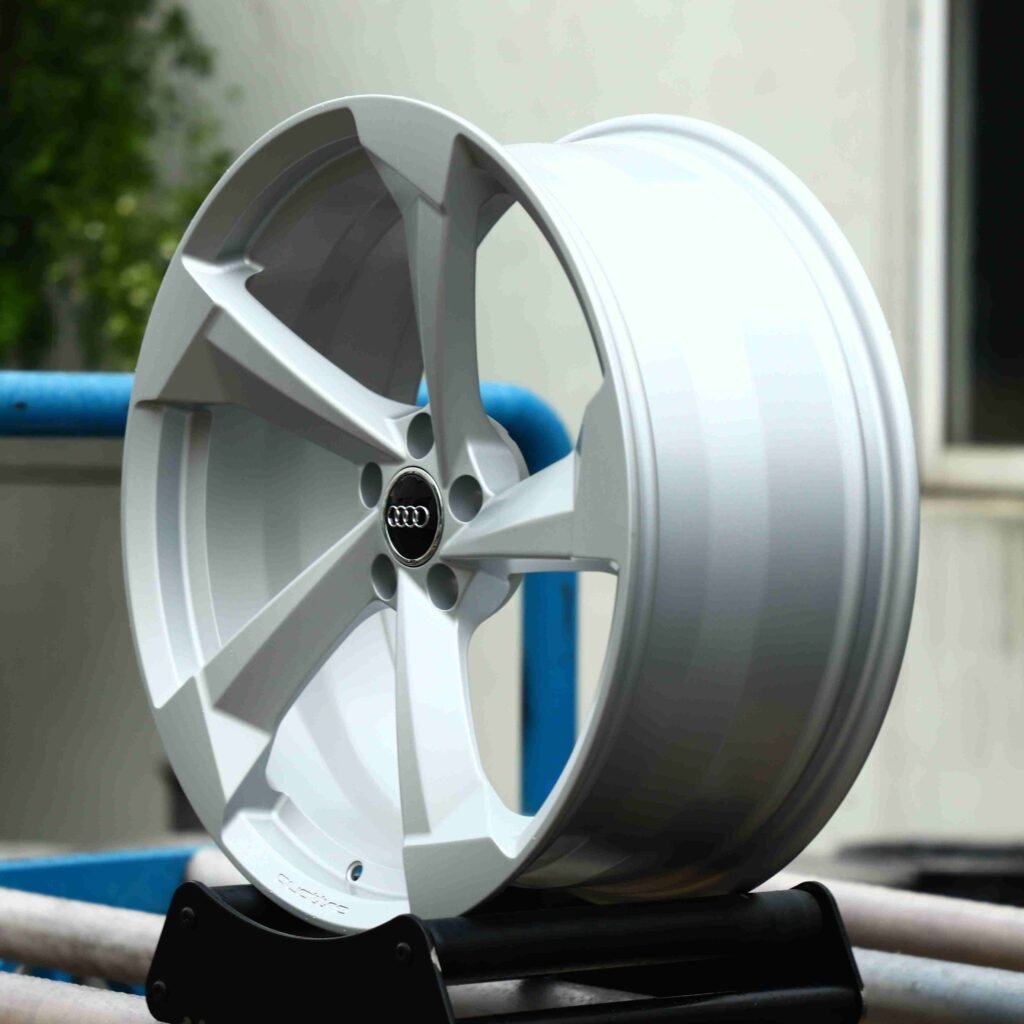 5x112 wheels – Silver / Gray Directional, side view