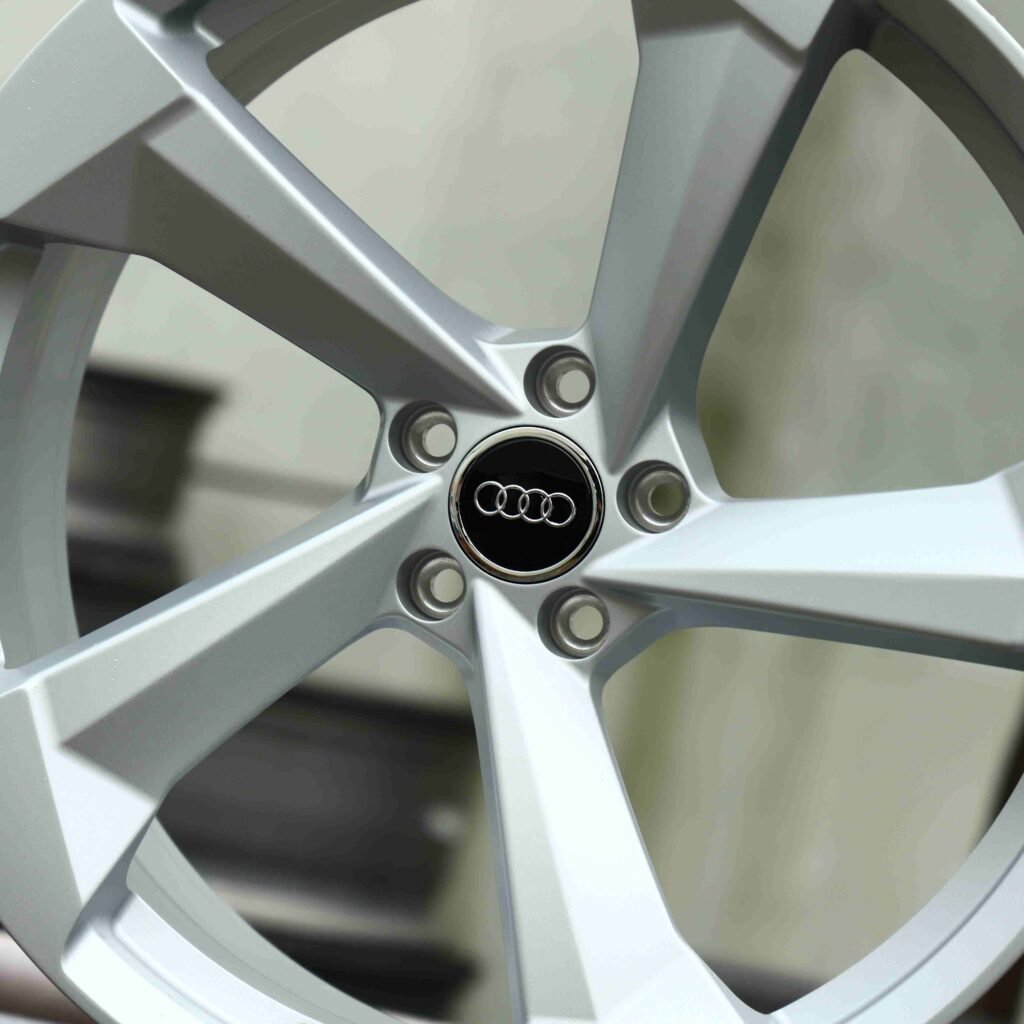 Audi RS3 8Y wheels – Silver / Gray Directional, lip and barrel detail