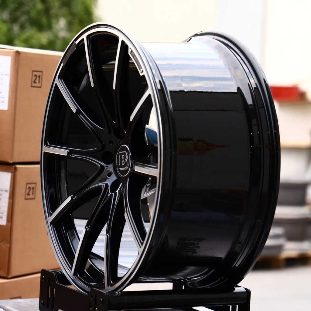 5x112 wheels – Babos Matte Silver Custom, side view