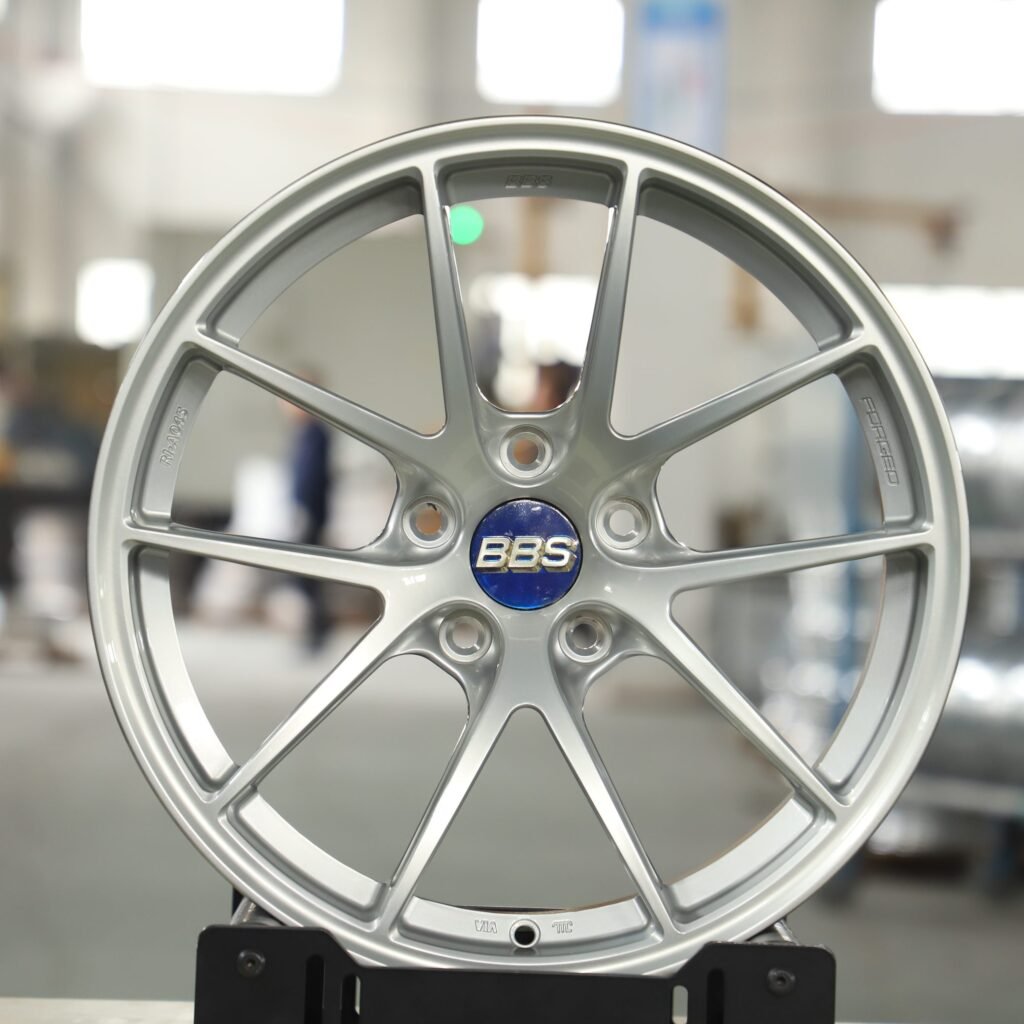 BMW M3 F80 wheels – Bright Silver 5 Y-Spoke (BBS RI-A-Style), front view