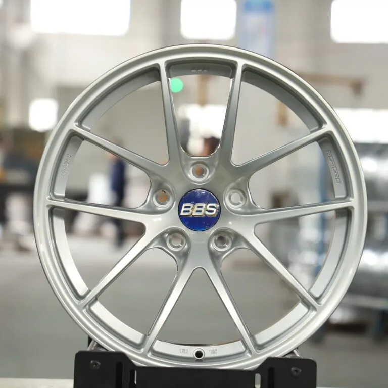 BMW M3 F80 wheels – Bright Silver 5 Y-Spoke (BBS RI-A-Style), front view