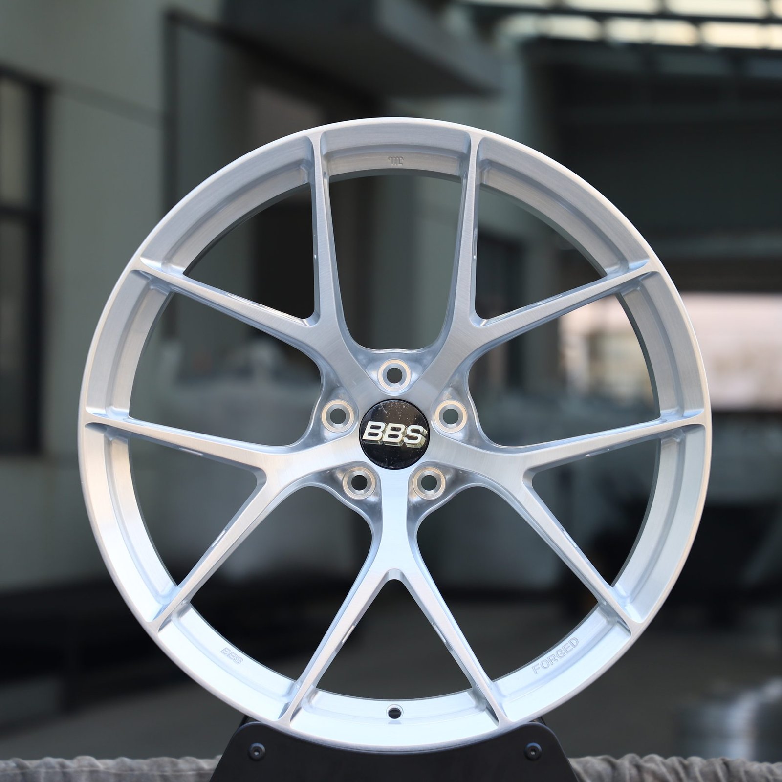 BMW 3 Series F30 wheels – Bright Silver 5 Y-Spoke (BBS CI-R-Style), front view