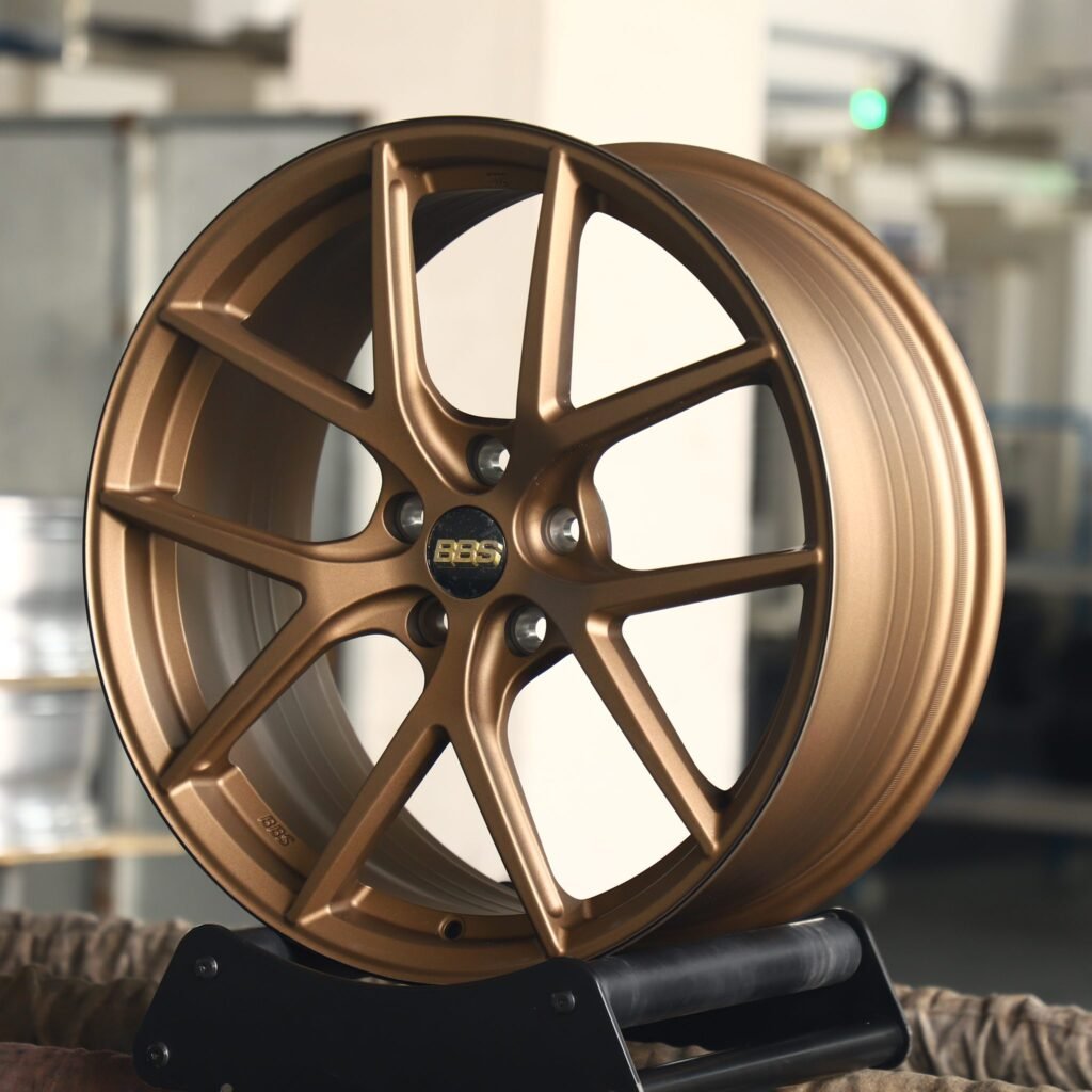 Porsche 911 wheels – BBS Bronze 5 Y-Spoke, angled view