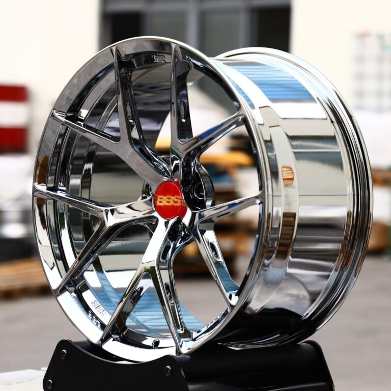 BMW M3 G80 wheels – BBS Chrome 5-Spoke Deep Lip 2-Piece, front view