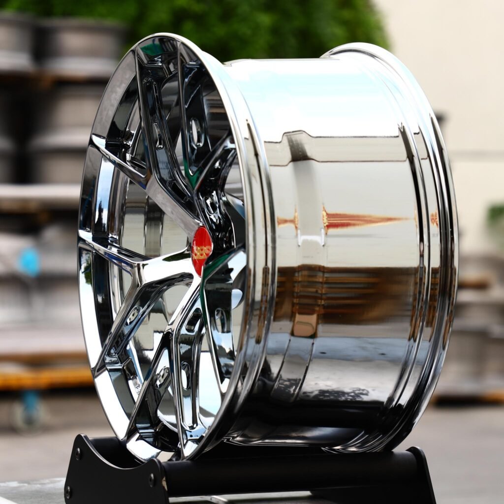 BBS Chrome 5-Spoke Deep Lip 2-Piece Forged Wheels - BMW M3 / Audi RS5 Fitment (5-Lug) view 2