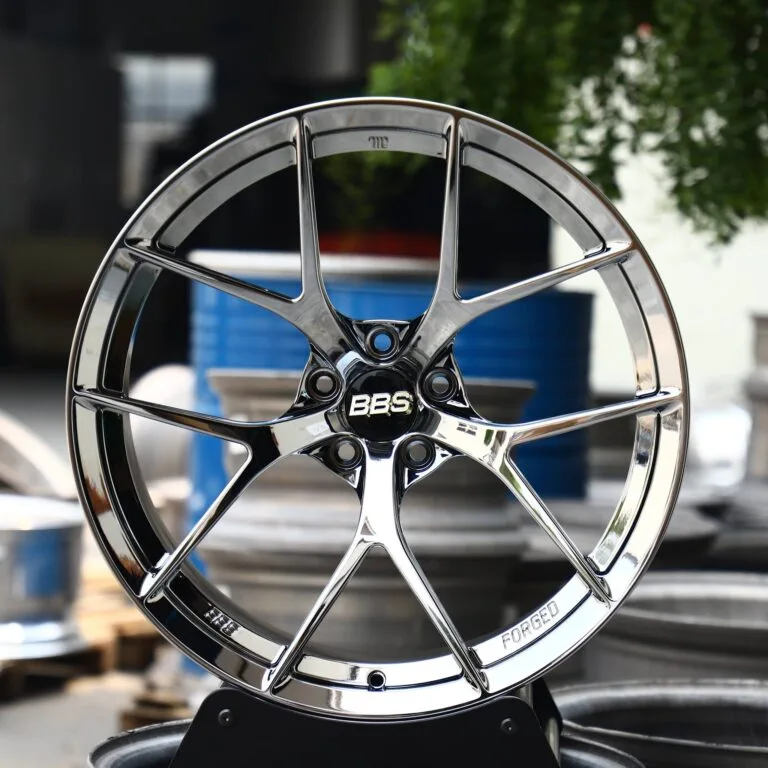 BMW M3 G80 wheels – Chrome Silver 5 Y-Spoke (BBS RI-D-Style), front view