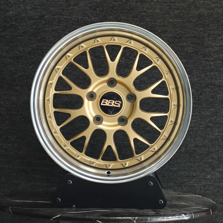 BMW M3 E46 wheels – Custom Finish 2-Piece 10 Y-Spoke Deep Lip (BBS LM-Style), front view