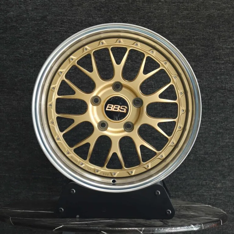 BMW M3 E46 wheels – Custom Finish 2-Piece 10 Y-Spoke Deep Lip (BBS LM-Style), front view