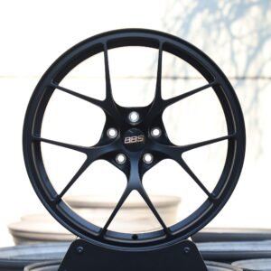 BBS-Style Gloss Black 5 Split-Spoke Forged Wheels – BMW M3 G80 / Honda Civic Type R Fitment (5-Lug)