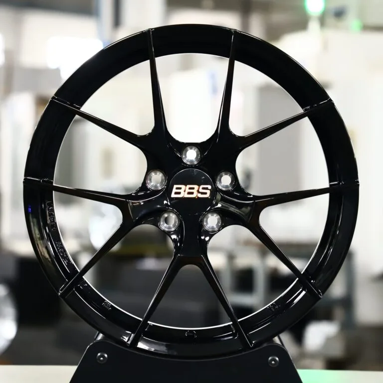 BMW M3 G80 wheels – Gloss Black 5 Y-Spoke (BBS RI-D-Style), front view