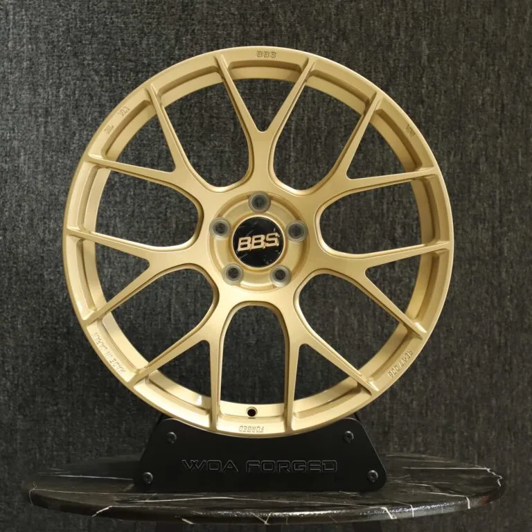 Toyota GR86 wheels – Gold 7 Y-Spoke (BBS RE-V7-Style), front view