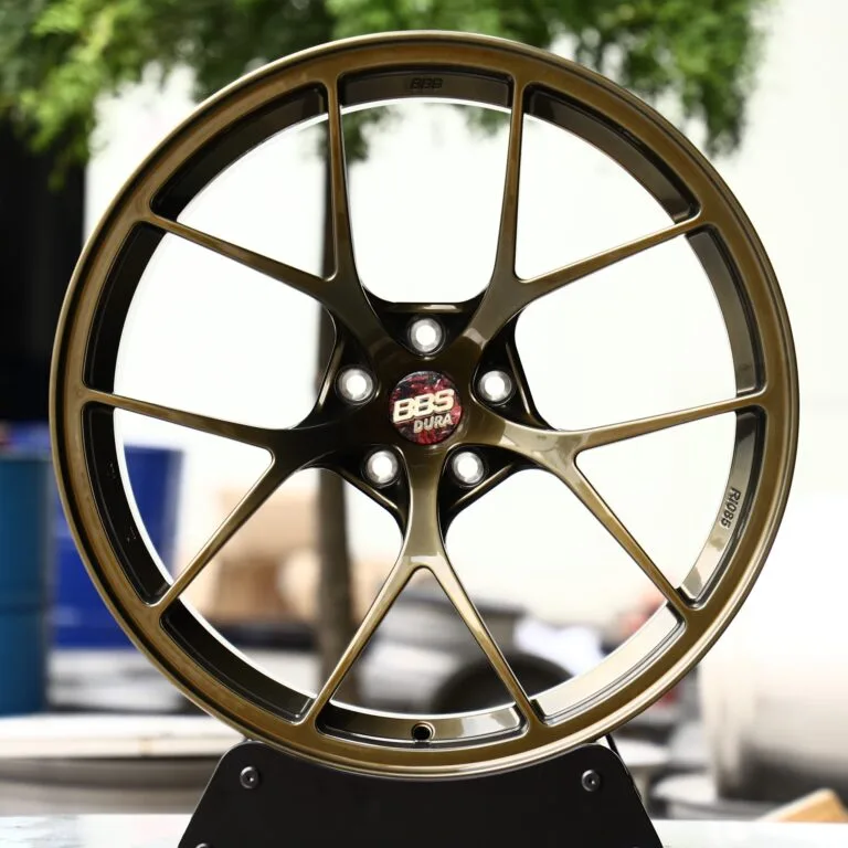 BMW M3 G80 wheels – Green / Bronze 5 Y-Spoke (BBS RI-D-Style), front view
