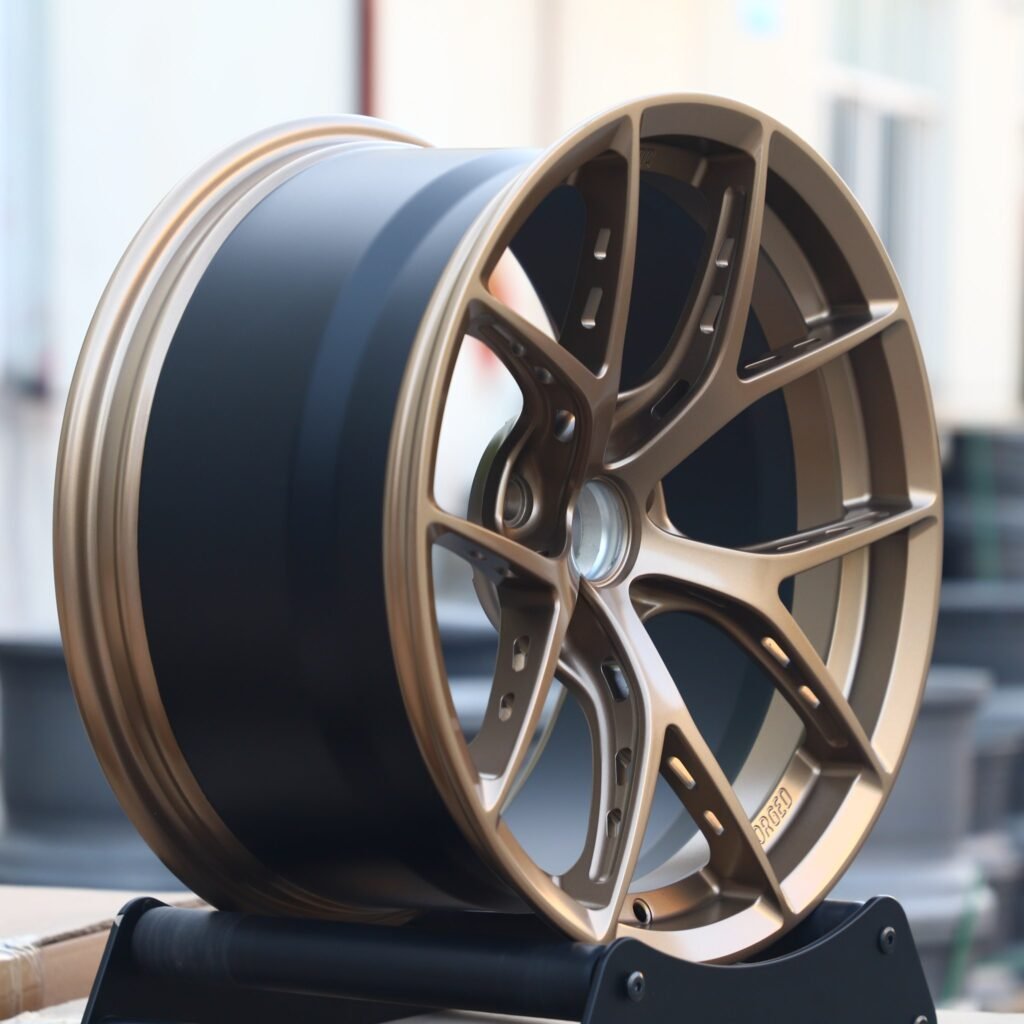 BMW M4 F82 wheels – Bronze 5 Y-Spoke (BBS LM-Style), lip and barrel detail