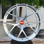 BBS LM-Style Silver 5 Y-Spoke Mirror Polished Forged Wheels – BMW M3 E46 / Porsche 911 Fitment (5-Lug)