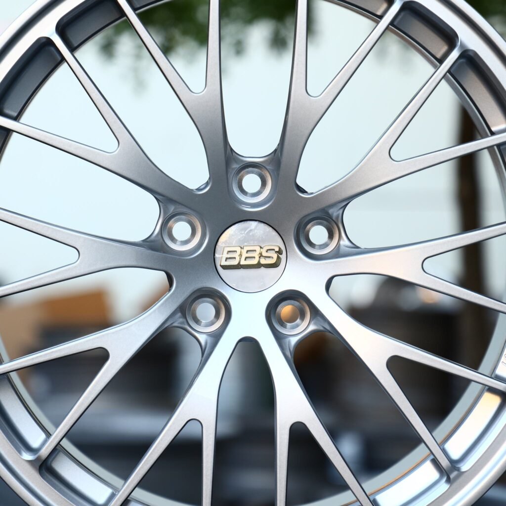 Lamborghini Huracan wheels – BBS Matte Silver 10 Y-Spoke, lip and barrel detail