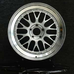 BBS Matte Silver 2-Piece 10 Y-Spoke Deep Lip Forged Wheels – Audi R8 / Porsche 911 Fitment (5-Lug)