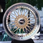 BBS RS-Style Gold Mesh 2-Piece Polished Deep Lip Forged Wheels – BMW M3 E46 / Porsche 911 Fitment (5-Lug)