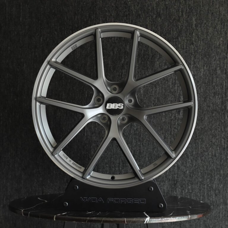 BMW 3 Series F30 wheels – Matte Silver 5 Y-Spoke (BBS CI-R-Style), front view
