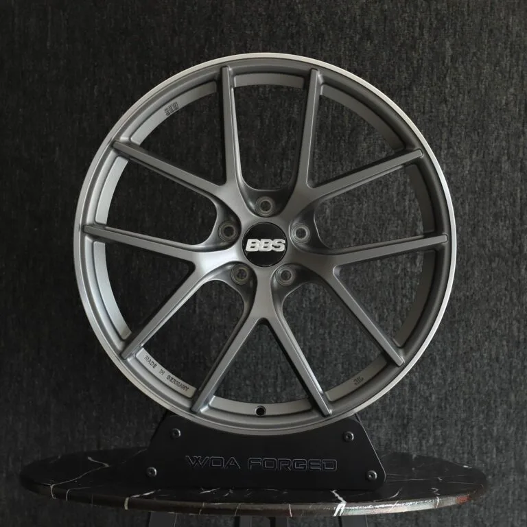 BMW 3 Series F30 wheels – Matte Silver 5 Y-Spoke (BBS CI-R-Style), front view