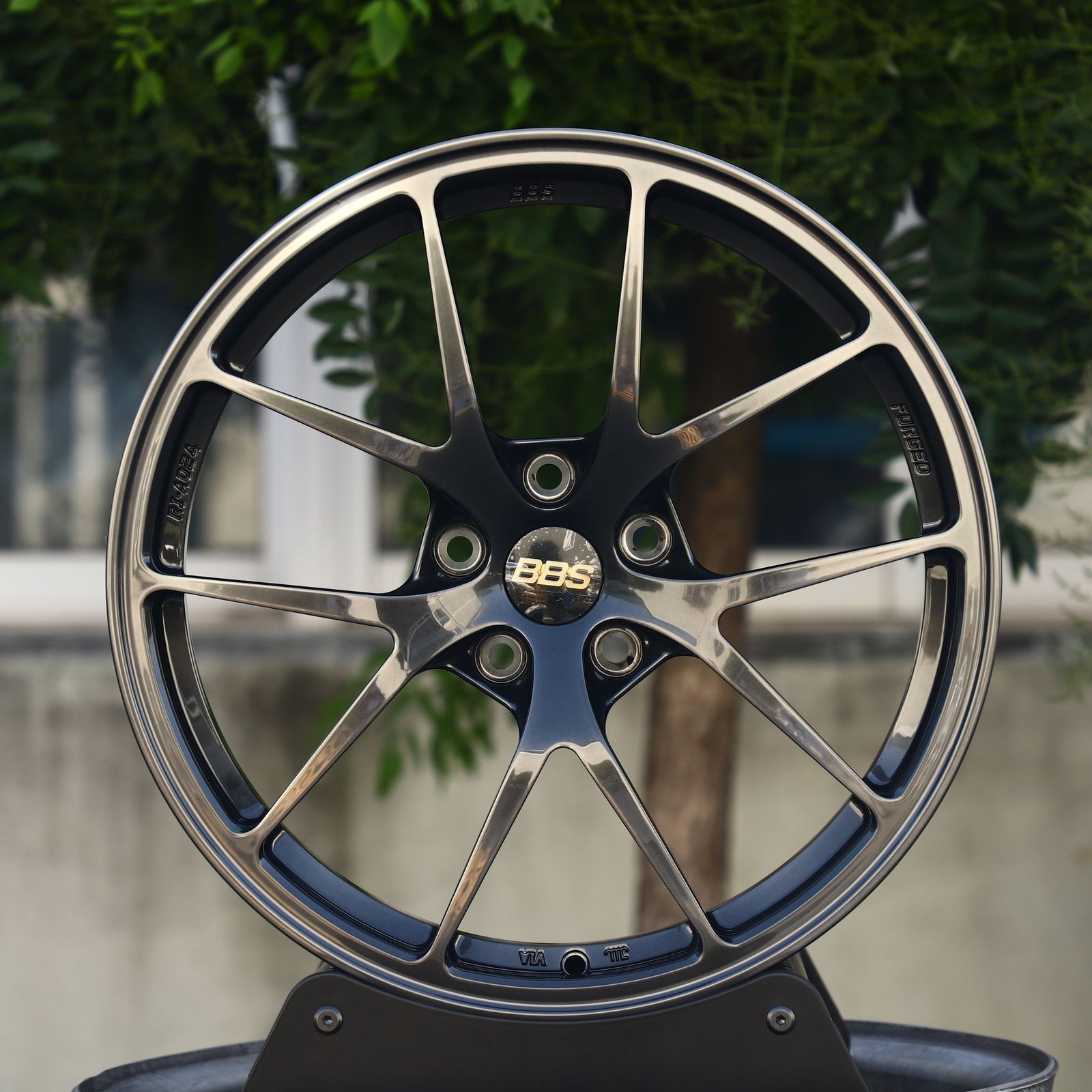 BMW M3 G80 wheels – Metallic Gray 5 Y-Spoke (BBS RI-D-Style), front view