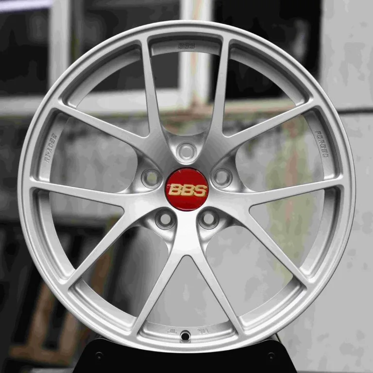 BMW M3 F80 wheels – Bright Silver 5 Y-Spoke (BBS RI-A-Style), front view