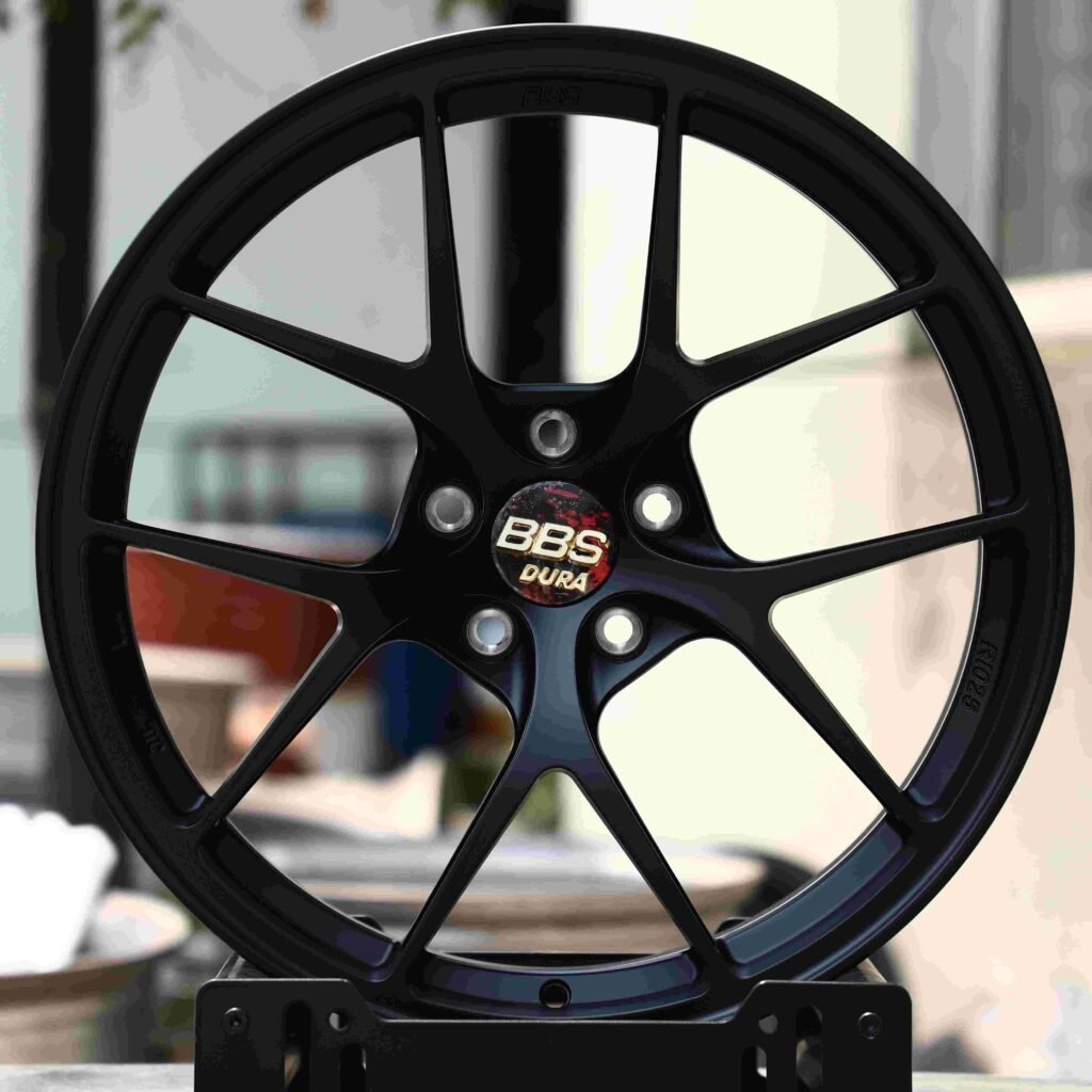BMW M3 G80 wheels – Matte Silver 5 Y-Spoke (BBS RI-D-Style), front view