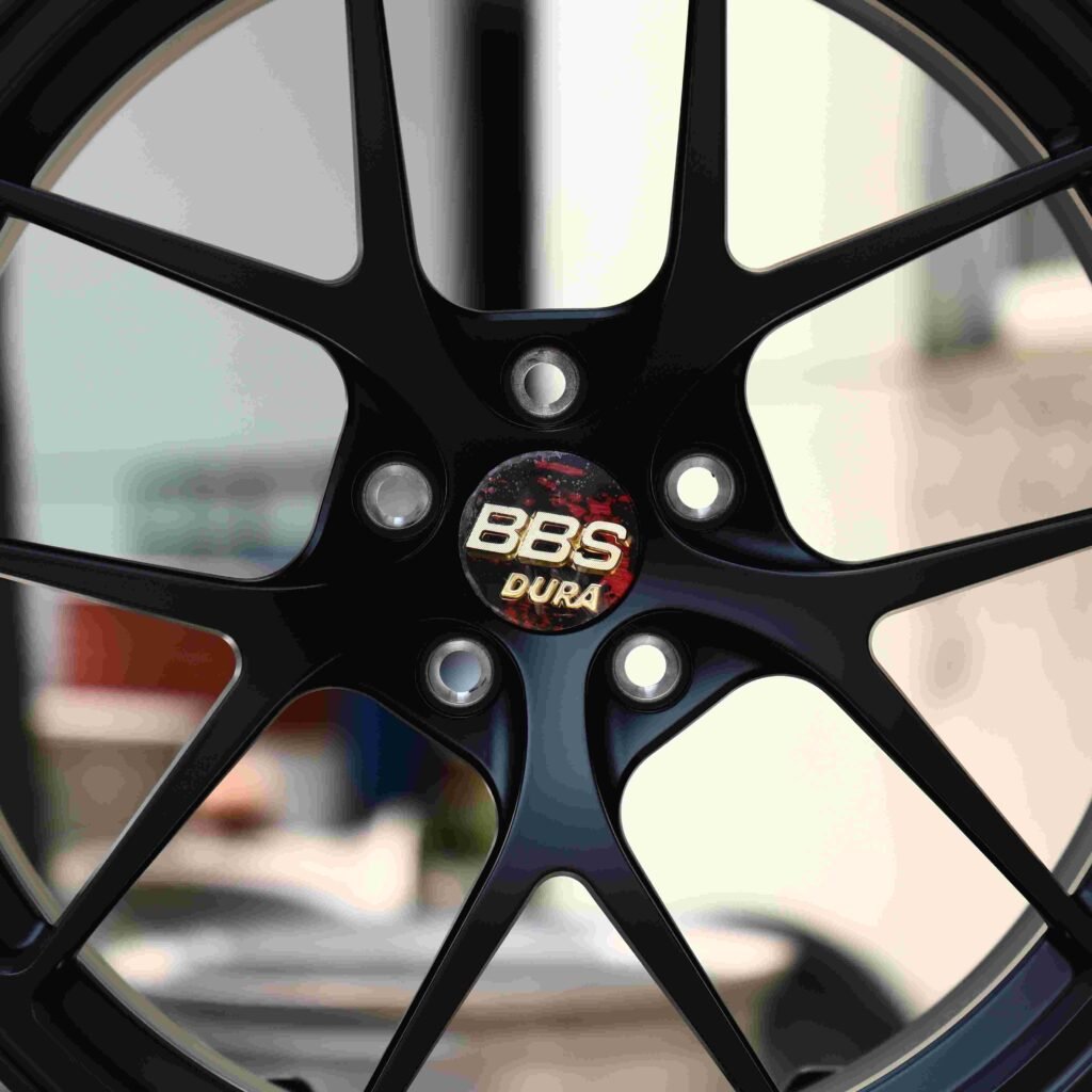 Audi A4 B9 wheels – Matte Silver 5 Y-Spoke (BBS RI-D-Style), lip and barrel detail